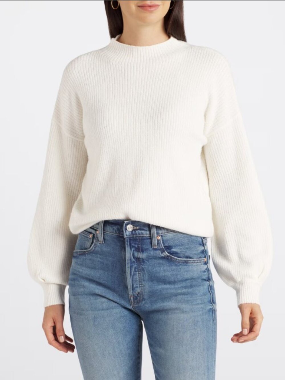 NWT Pinque Aliza Mock Neck Sweater